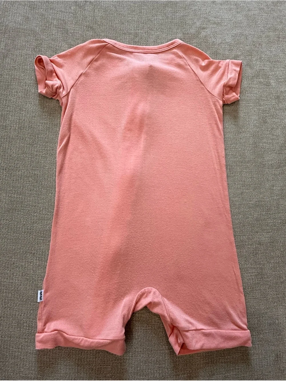 Little Sleepies Peach Shorty Zippy 6-12 Months